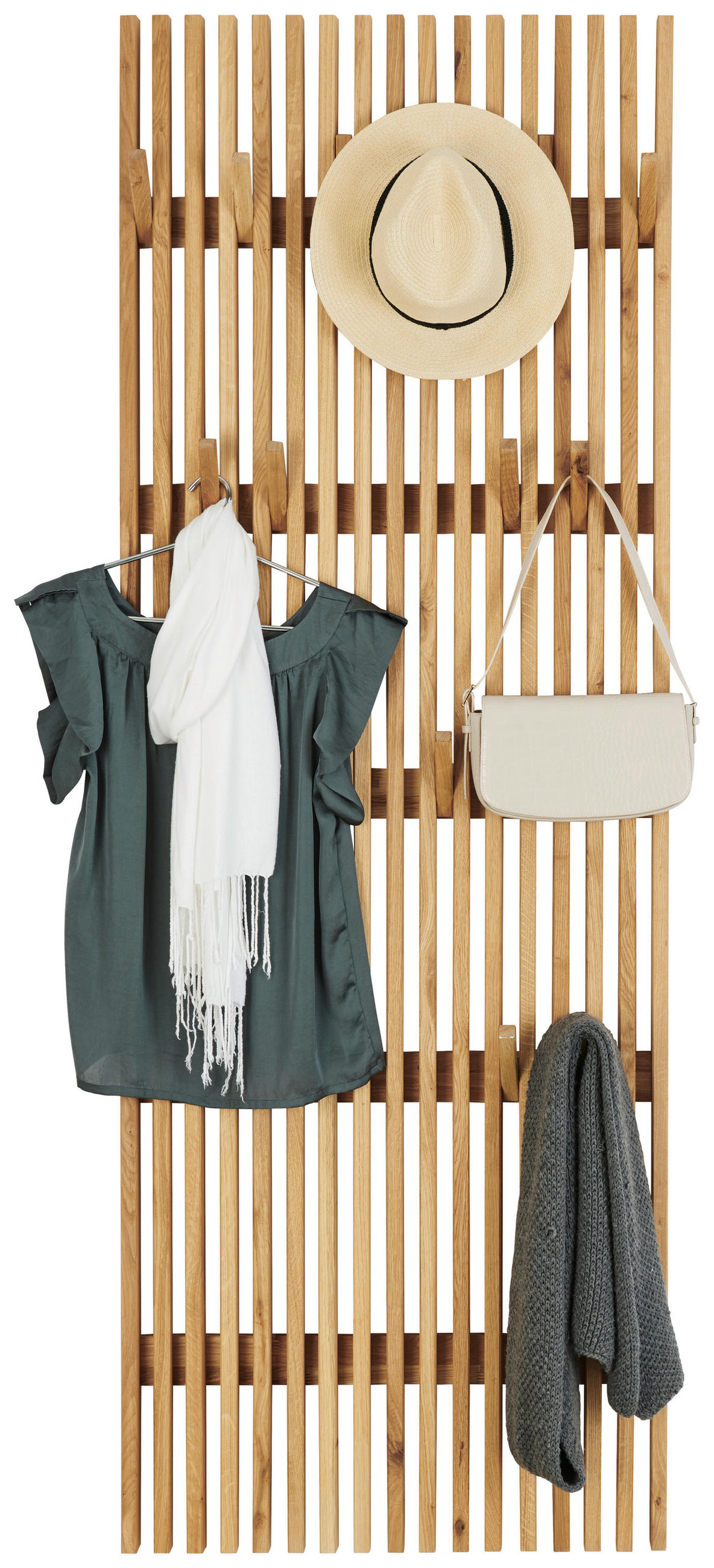 GARDEROBNI PANEL - barve hrasta, Natur, les (66/185/5,5cm) - Linea Natura