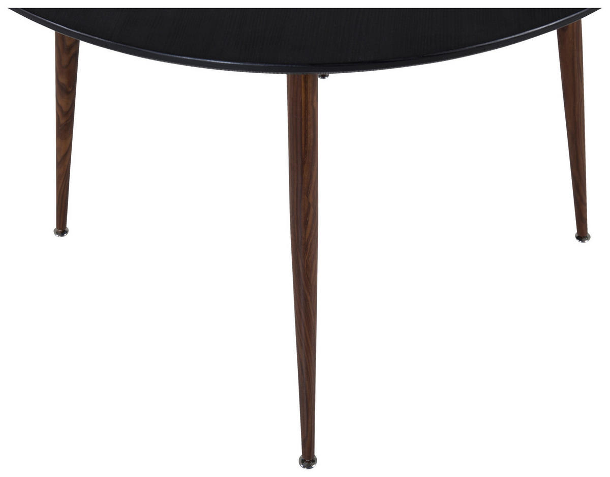 ESSTISCH in Metall, Holzwerkstoff 100/100/75 cm  - Schwarz, Design, Holzwerkstoff/Metall (100/100/75cm) - Livetastic