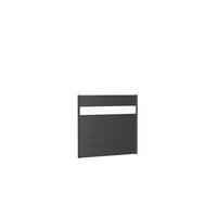 SICHTSCHUTZ  - Dunkelgrau, Basics, Kunststoff/Metall (145/137/4,4cm) - Biohort