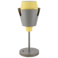 TISCHLEUCHTE 20/20/54 cm   - Gelb/Grau, Design, Metall (20/20/54cm)
