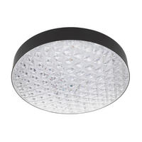 LED MENNYEZETI LÁMPA - fekete/átlátszó, Trend, műanyag (50/12cm) - Novel