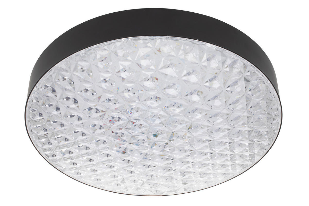 LED MENNYEZETI LÁMPA - fekete/átlátszó, Trend, műanyag (50/12cm) - Novel