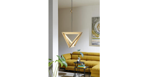 LED-HÄNGELEUCHTE 42/42/100 cm - Braun, Natur, Holz (42/42/100cm) - Dieter Knoll