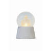 LED-DEKOLEUCHTE Christmas 10/14,5 cm   - Transparent/Weiß, KONVENTIONELL, Glas/Keramik (10/14,5cm)