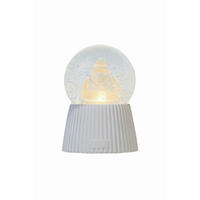 LED-DEKOLEUCHTE Christmas 10/14,5 cm   - Transparent/Weiß, KONVENTIONELL, Glas/Keramik (10/14,5cm)