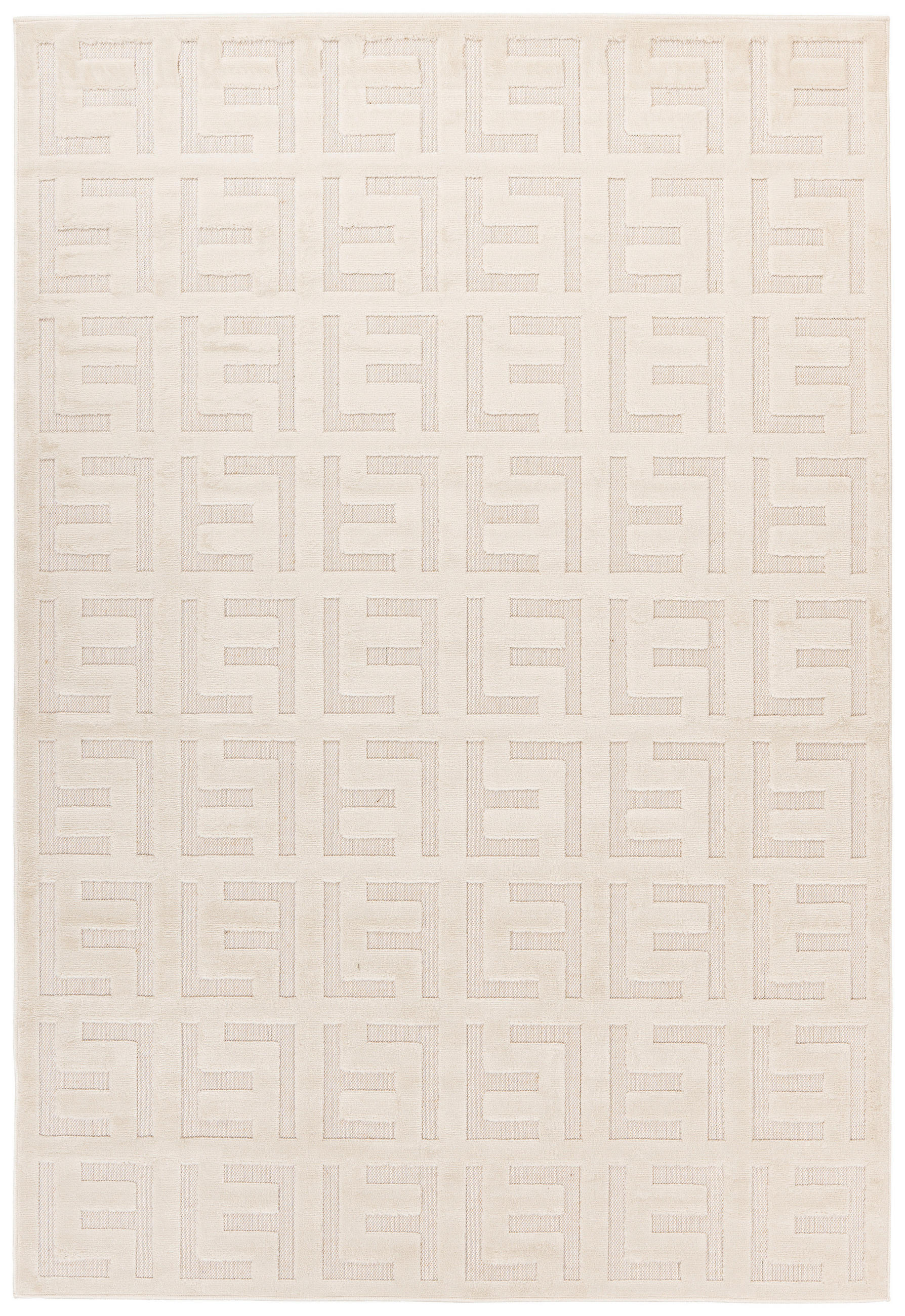 KOBEREC TKANÝ NA PLOCHO, 160/230 cm, bílá - bílá, Konvenční, textil (160/230cm)