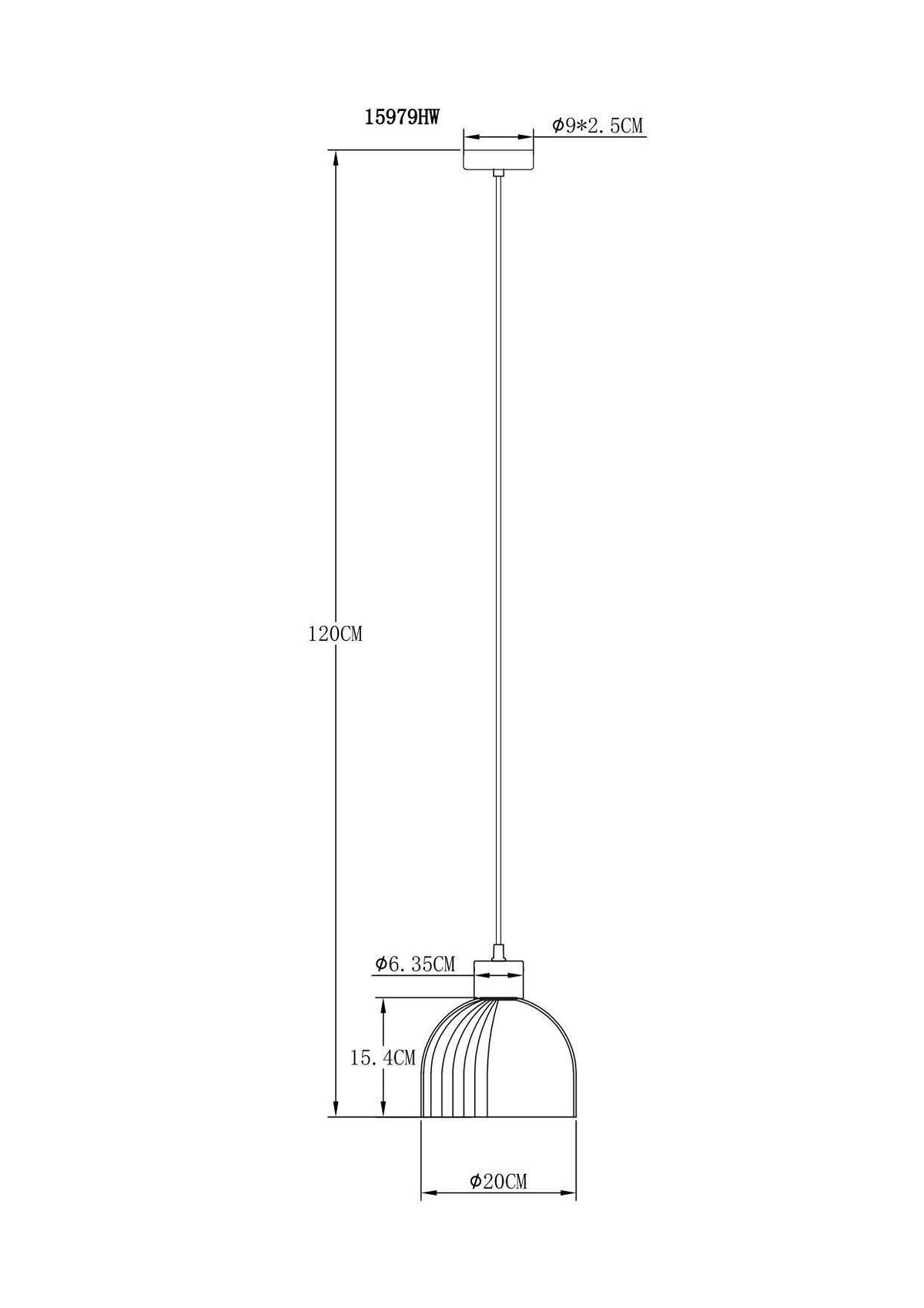 HÄNGELEUCHTE Swanson 20/120 cm  - Opal/Braun, Design, Glas/Holz (20/120cm) - Globo