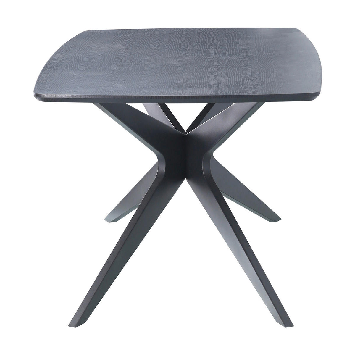 ESSTISCH 160/90/76 cm Nachbildung  Metall, Holzwerkstoff gastro- und objekttauglich rechteckig Schwarz  - Schwarz, MODERN, Holzwerkstoff/Metall (160/90/76cm) - MID.YOU