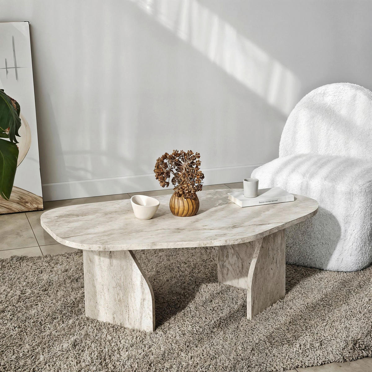 COUCHTISCH  Holzwerkstoff  - Beige, Modern, Holzwerkstoff (100/35/60cm) - MID.YOU