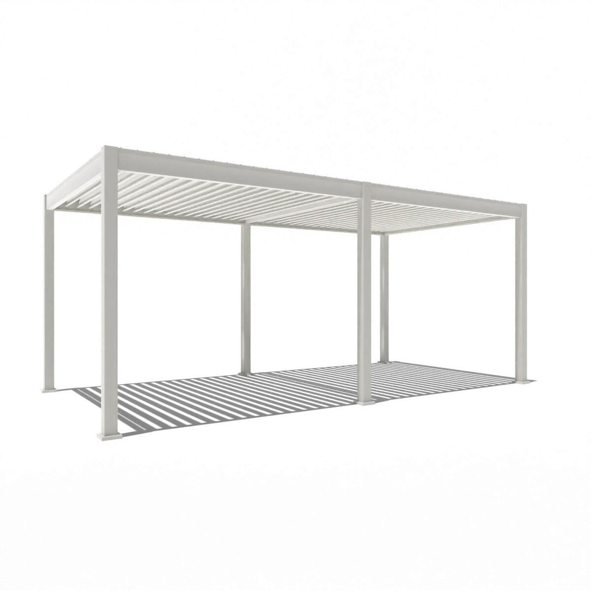 PERGOLA 600/255/300 cm   - Weiß, Basics, Metall (600/255/300cm) - Gardenson