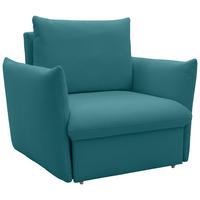 SESSEL Mikrofaser Petrol    - Petrol/Schwarz, Design, Kunststoff/Textil (120/100/97cm) - LOOKS by W.Joop