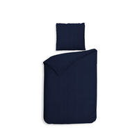 BETTWÄSCHE Spina Flanell 155/220 cm  - Dunkelblau, Basics, Textil (155/220cm)