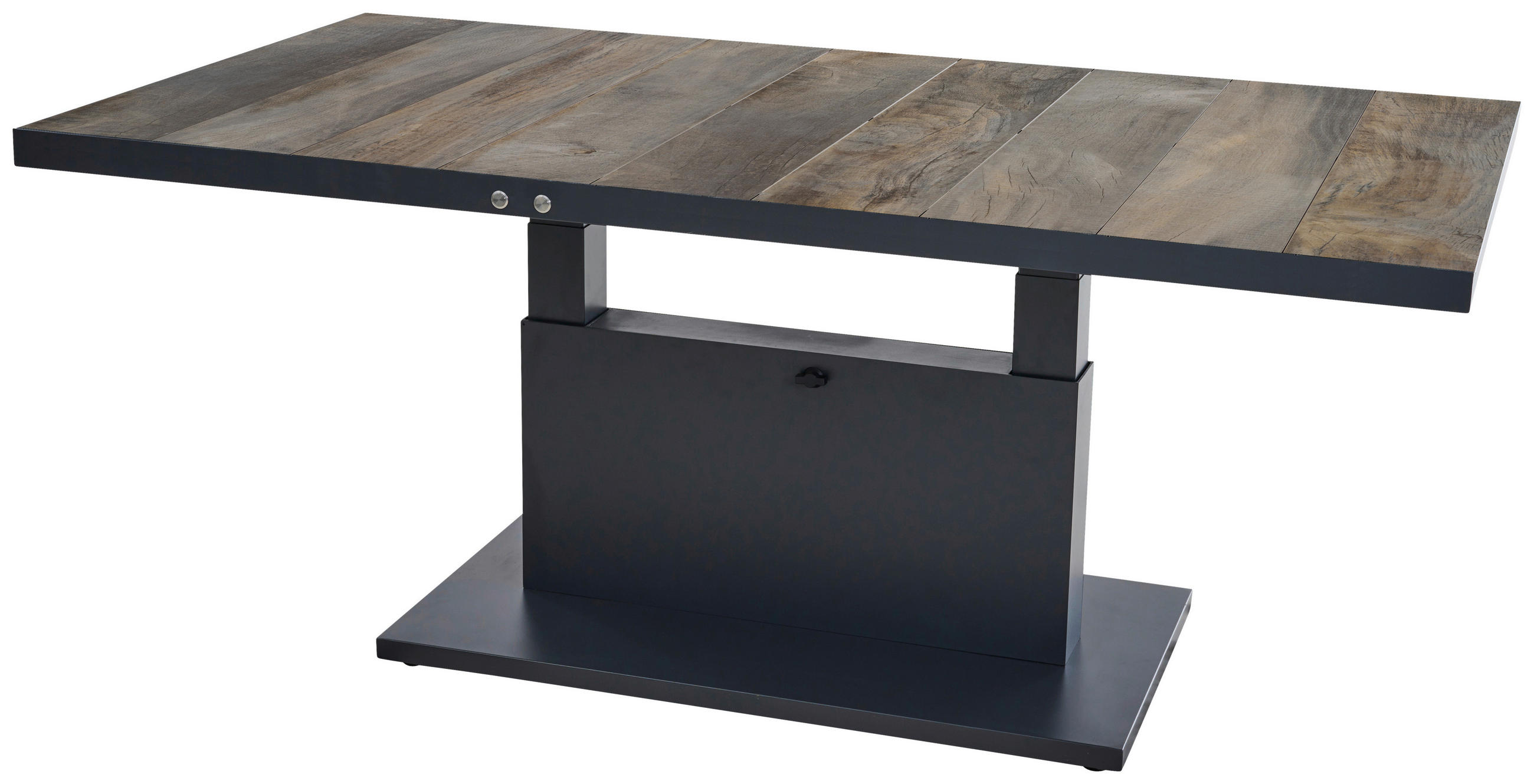 GARTENTISCH 180/100/52,5-77,5 cm Metall rechteckig  - Anthrazit, Basics, Metall (180/100/52,5-77,5cm) - Siena Garden