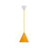 PENDELLEUCHTE Voss 20/20/110 cm   - Dunkelgelb/Weiß, Trend, Metall (20/20/110cm)