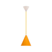 PENDELLEUCHTE Voss 20/20/110 cm   - Dunkelgelb/Weiß, Trend, Metall (20/20/110cm)