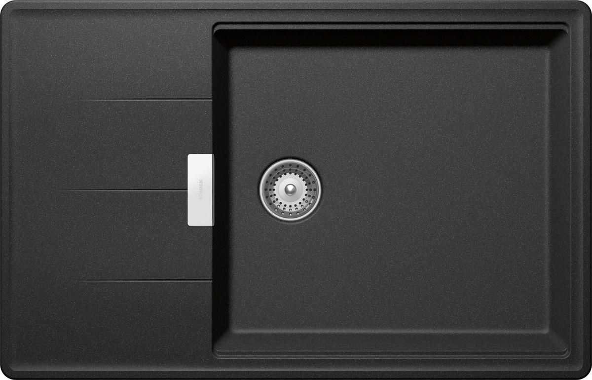 SPÜLE TIAD100LSUSTO  - Graphitfarben, Basics, Stein (78/50cm) - Schock