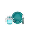 KINDERGESCHIRRSET 3-teilig  - Türkis, Basics, Kunststoff (20/18/10,5cm) - Mepal
