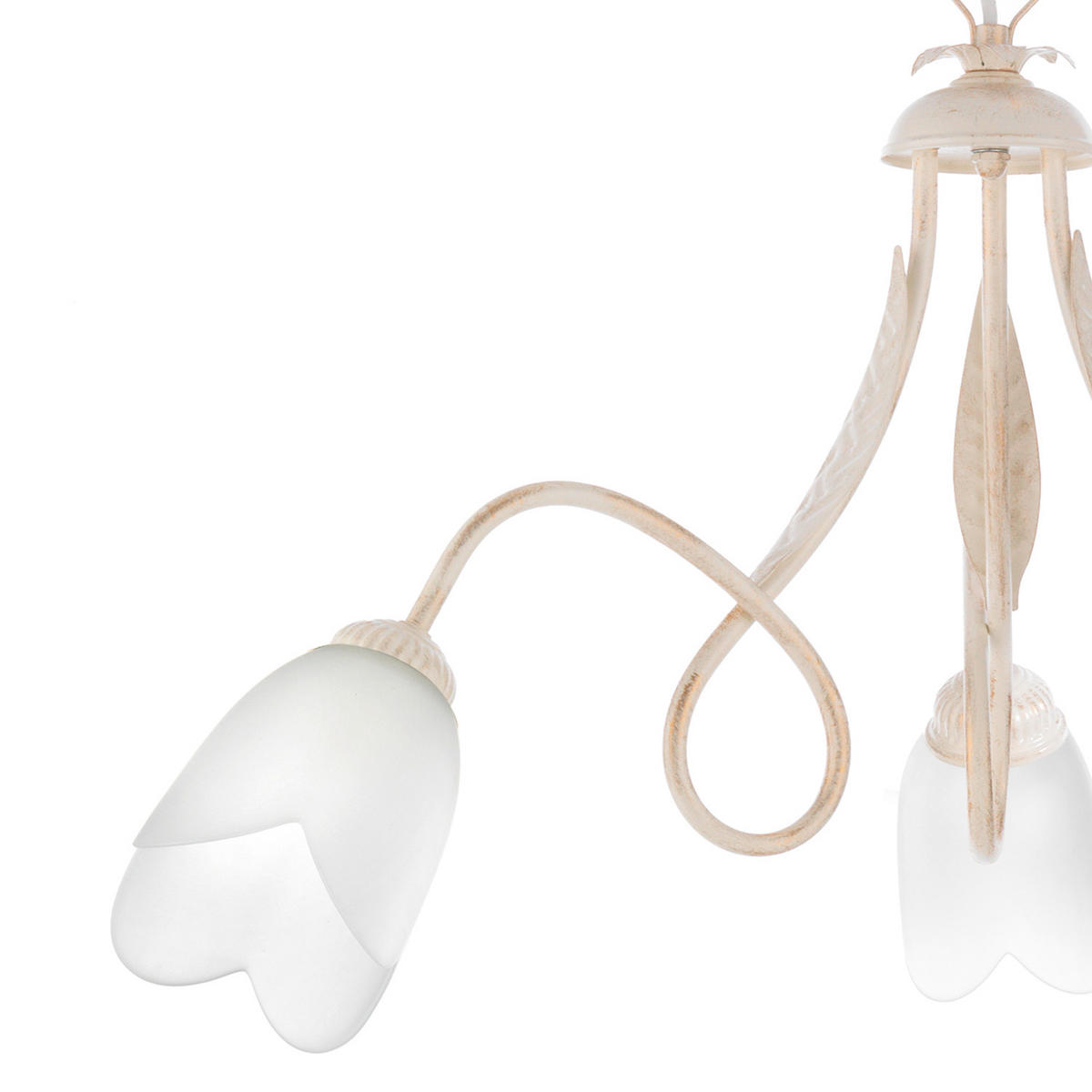 KRONLEUCHTER 65/82 cm   - Bronzefarben, KONVENTIONELL, Glas/Metall (65/82cm)