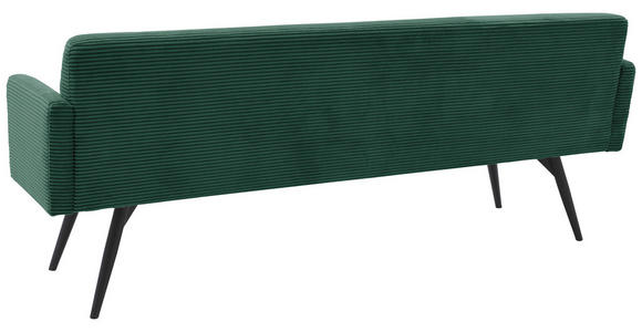 SITZBANK 216/86/68 cm Cord Grün Metall  - Schwarz/Grün, Design, Textil/Metall (216/86/68cm) - Dieter Knoll