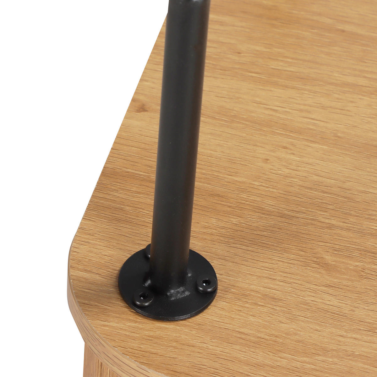 COUCHTISCH - Eichefarben/Schwarz, Design, Holzwerkstoff/Metall (100/60/55cm) - Livetastic