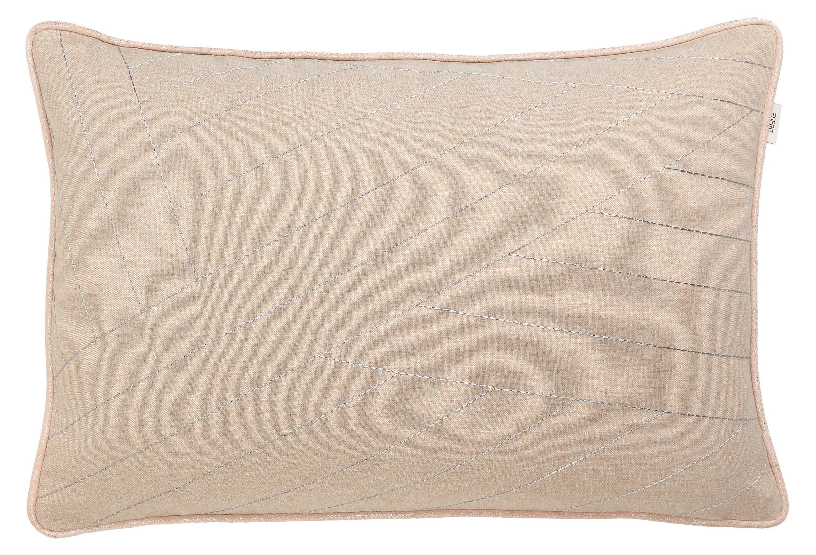 KISSENHÜLLE E-GlitterLines 38/58 cm  - Beige/Silberfarben, Basics, Textil (38/58cm) - Esprit