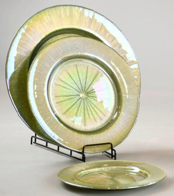 DEKOTELLER - Goldfarben, Basics, Glas (27/27/1,8cm) - Cor Mulder