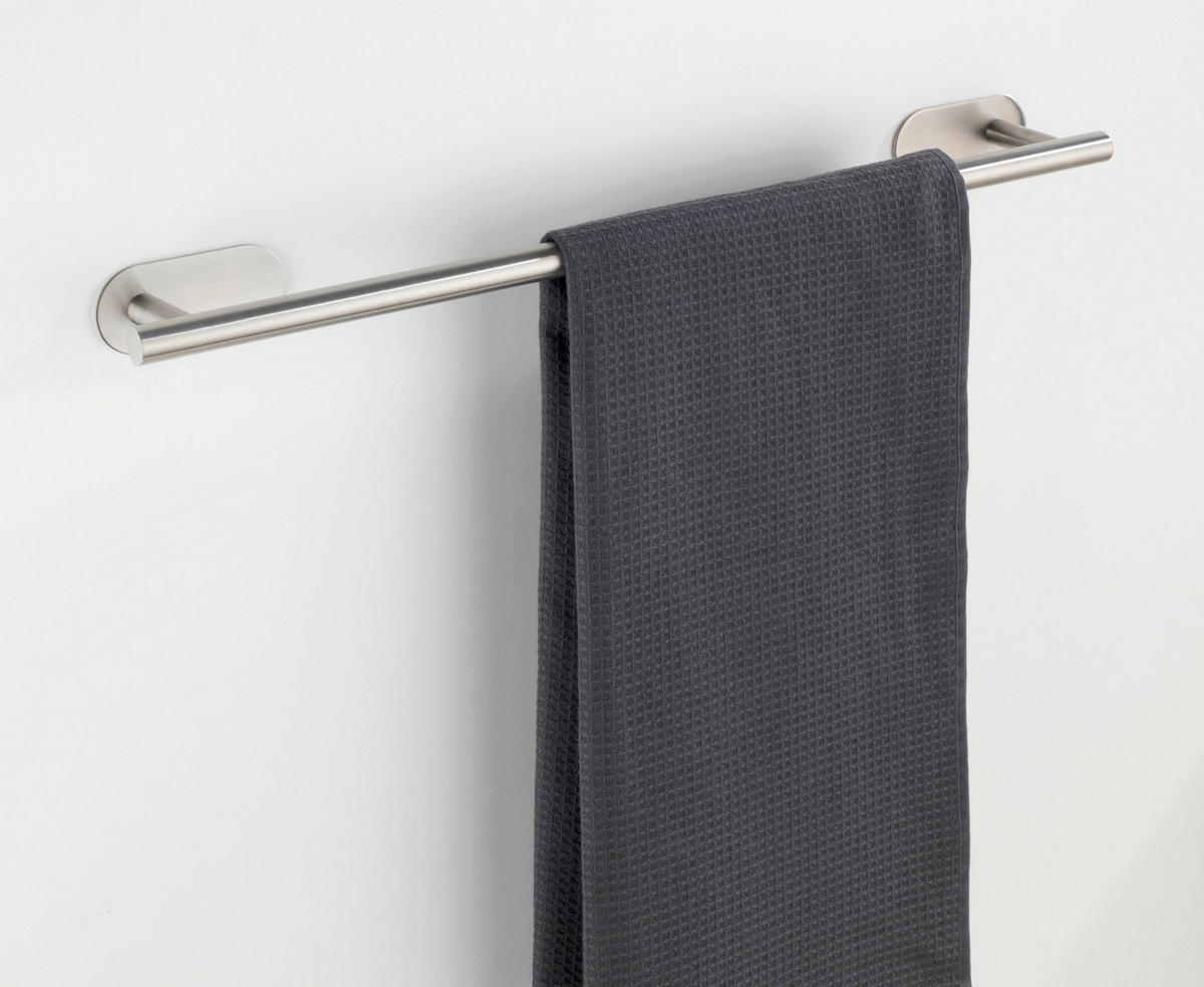 HANDTUCHSTANGE Silberfarben  - Silberfarben, Basics, Metall (60/4,5/7cm) - Wenko