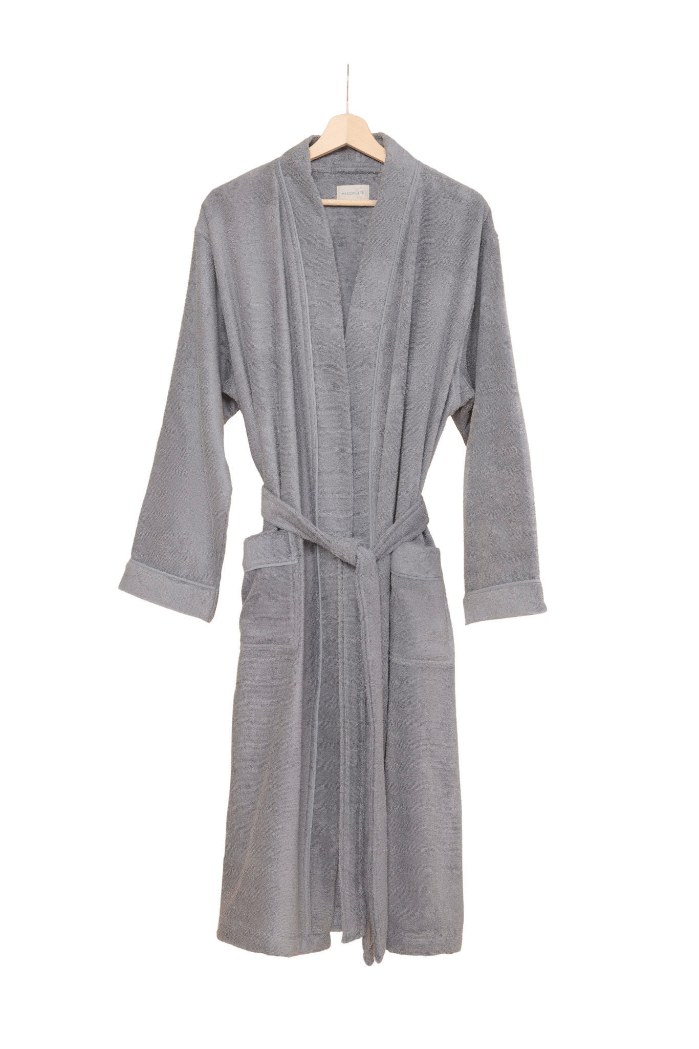 BADEMANTEL PURE L  - Anthrazit, Basics, Textil (Lnull)