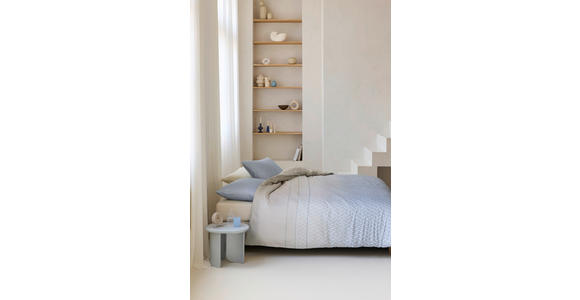 BETTWÄSCHE Naleen Satin 160/210 cm  - Blau, Basics, Textil (160/210cm) - Novel