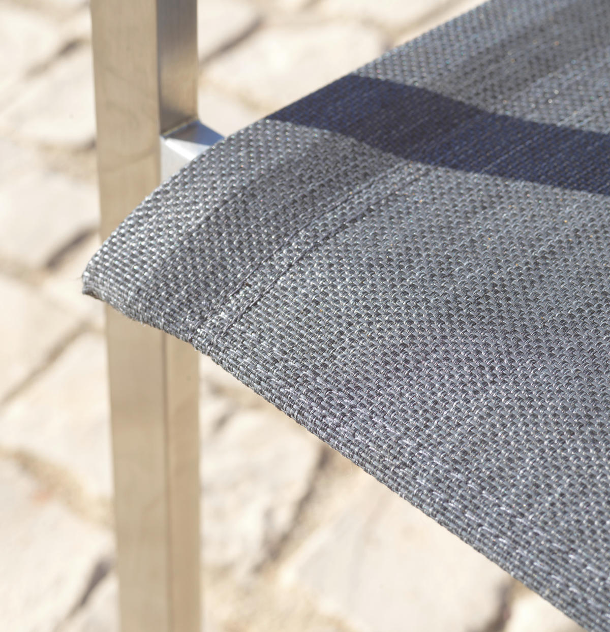 STOHOVATELNÉ KŘESLO, kov, textil - tmavě šedá/barvy nerez oceli, Design, kov/textil (56/91/65,50cm) - Amatio