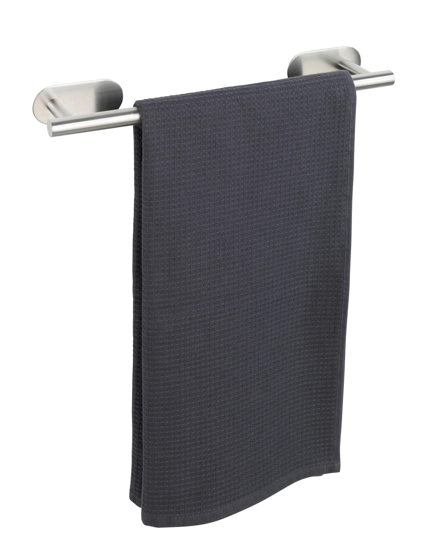 HANDTUCHSTANGE Edelstahlfarben  - Edelstahlfarben, Basics, Metall (40/4,5/7cm) - Wenko