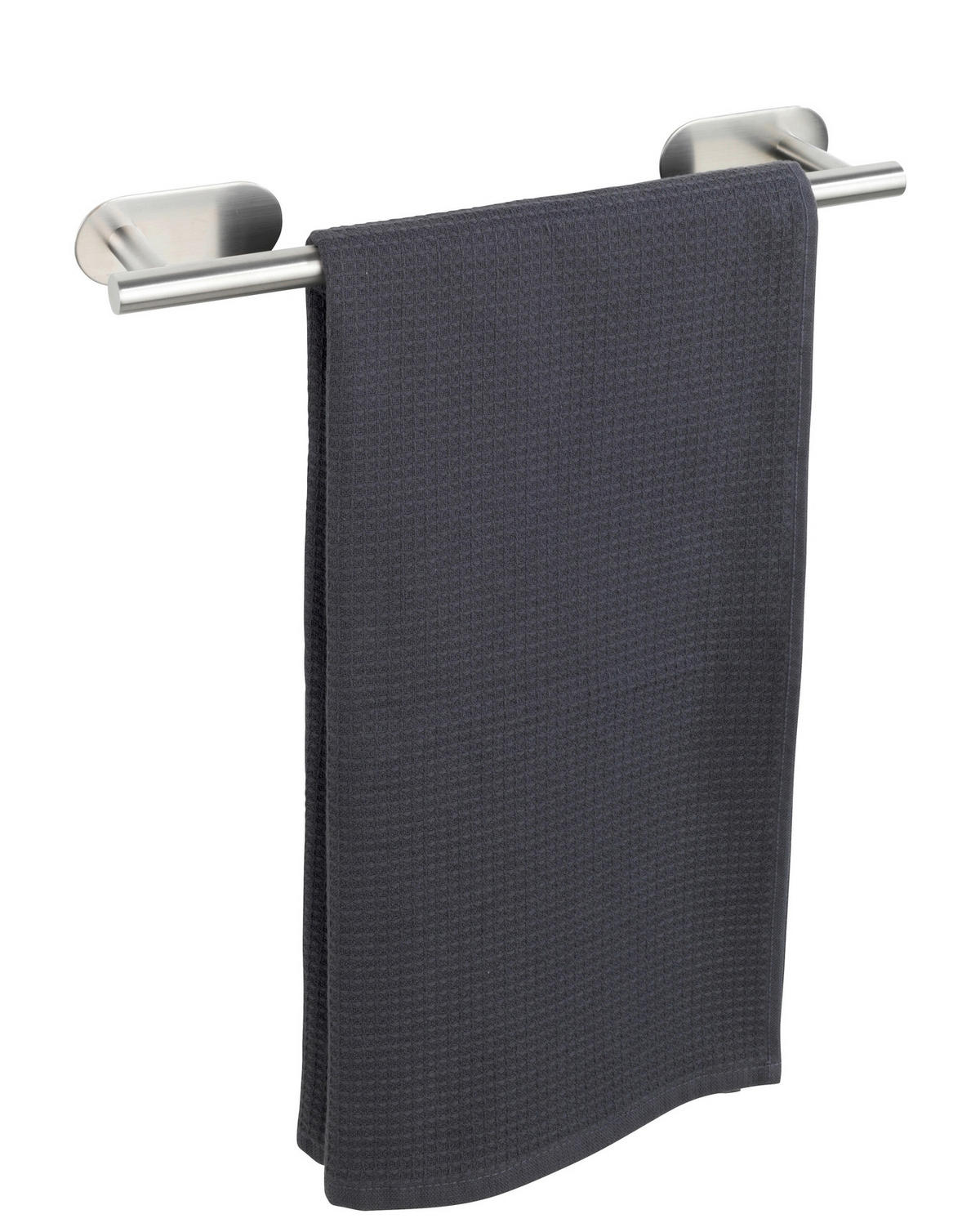 HANDTUCHSTANGE Edelstahlfarben  - Edelstahlfarben, Basics, Metall (40/4,5/7cm) - Wenko