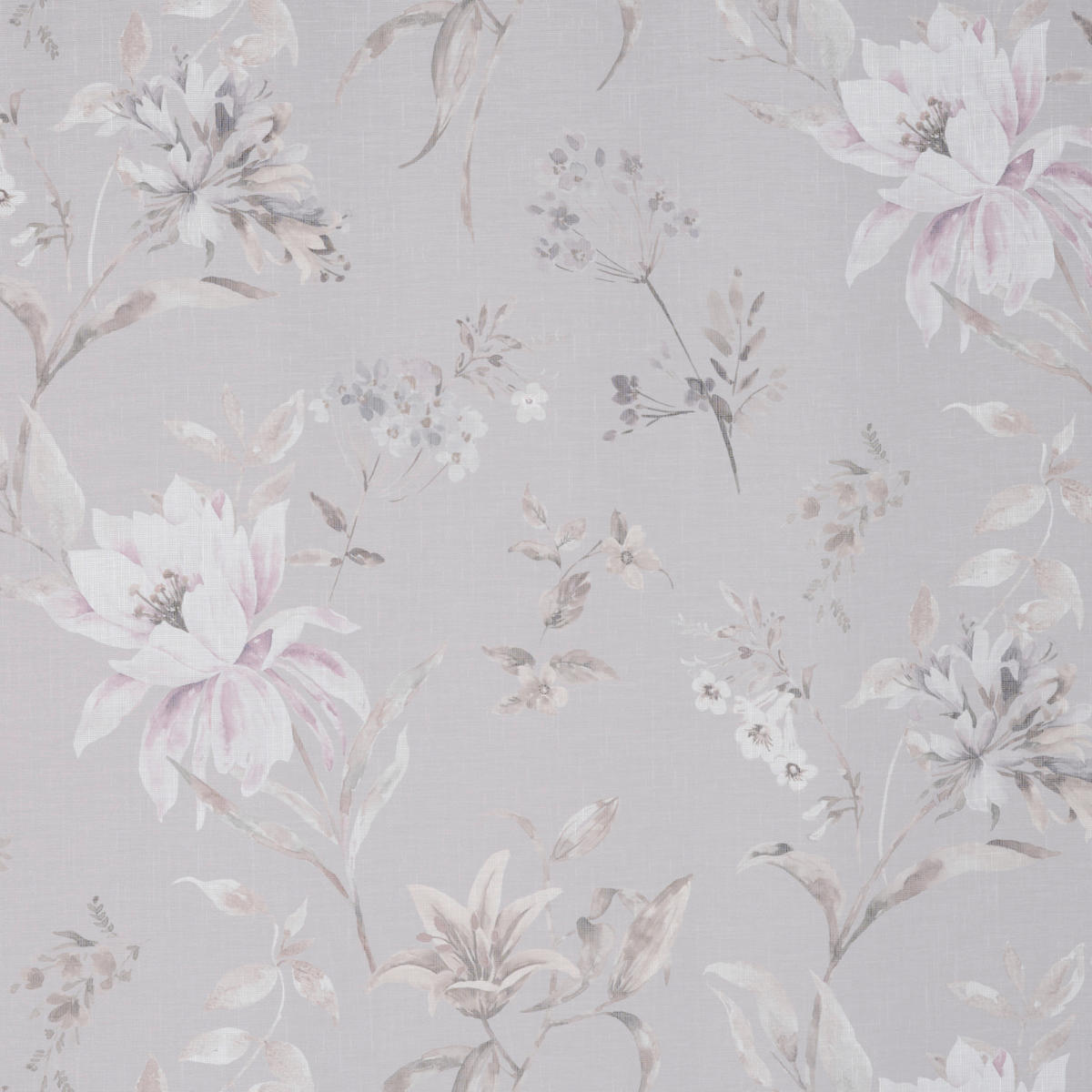 HOTOVÝ ZÁVES, polopriehľadné, 140/245 cm - lila/sivá, Basics, textil (140/245cm) - Esposa