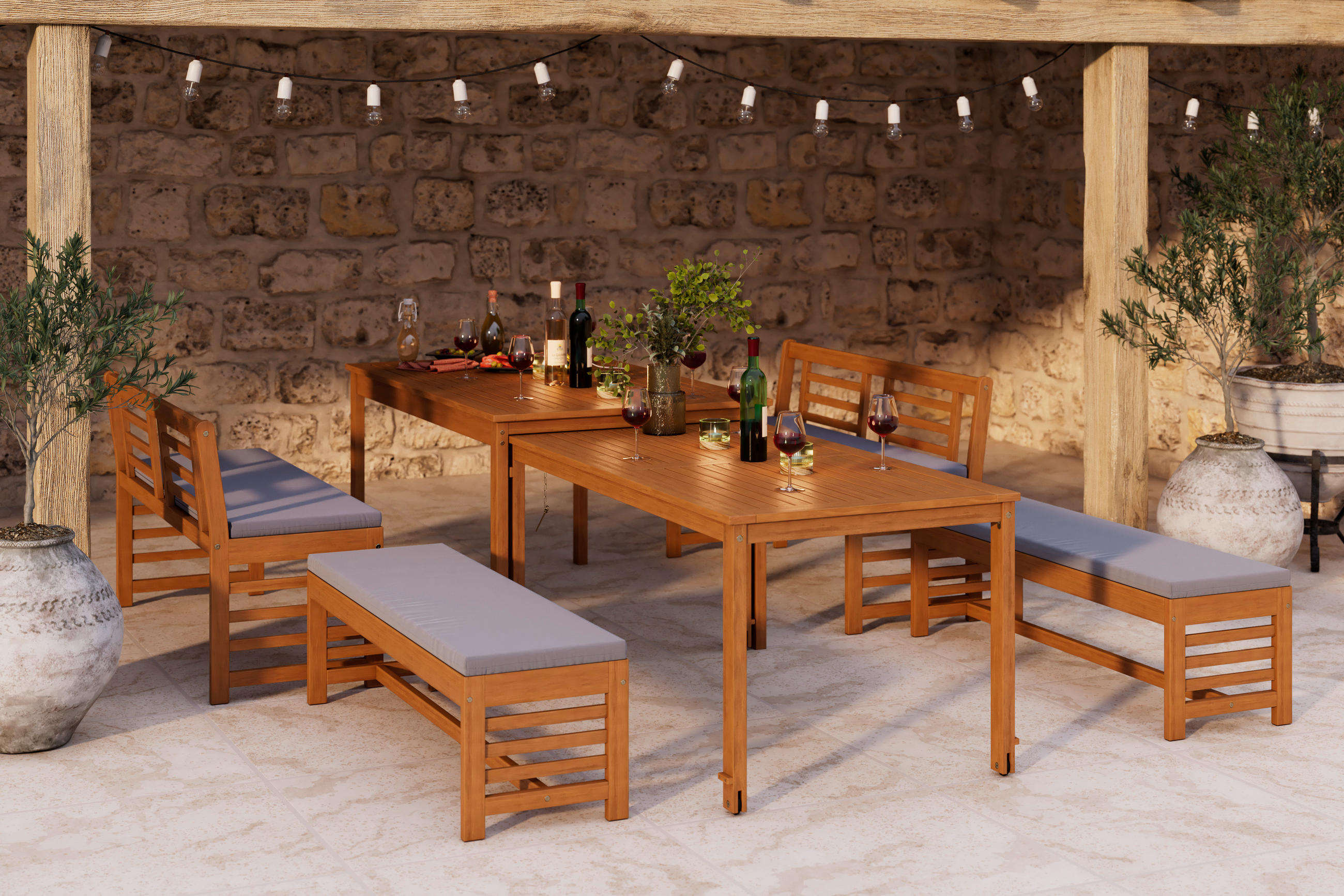 Ambia Garden ZAHRADNÍ SADA 6dílné, dřevo