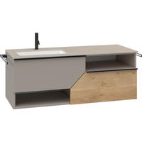 WASCHTISCHKOMBI 128,4 cm  - Taupe/Eichefarben, LIFESTYLE, Holz/Keramik (128,4cm) - Voglauer