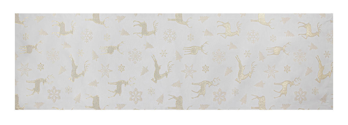 ASZTALI FUTÓ   - aranyszínű, Basics, textil (40/140cm)