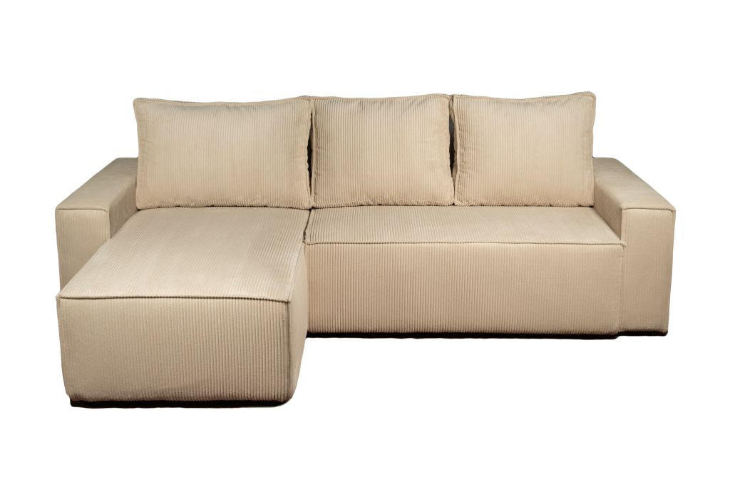 SJEDEĆA GARNITURA tekstil  bež   - bež, Moderno, tekstil (255/160cm) - Hom`in