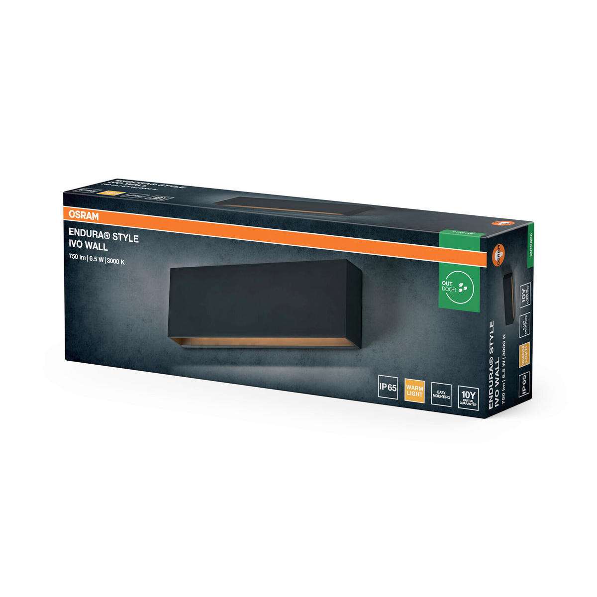 LED-AUßENLEUCHTE 24/4,1/8 cm   - Dunkelgrau, Basics, Kunststoff (24/4,1/8cm) - Osram