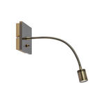 LED-WANDLEUCHTE Algol 11/11/35 cm  - Bronzefarben, KONVENTIONELL, Kunststoff/Metall (11/11/35cm) - Novel