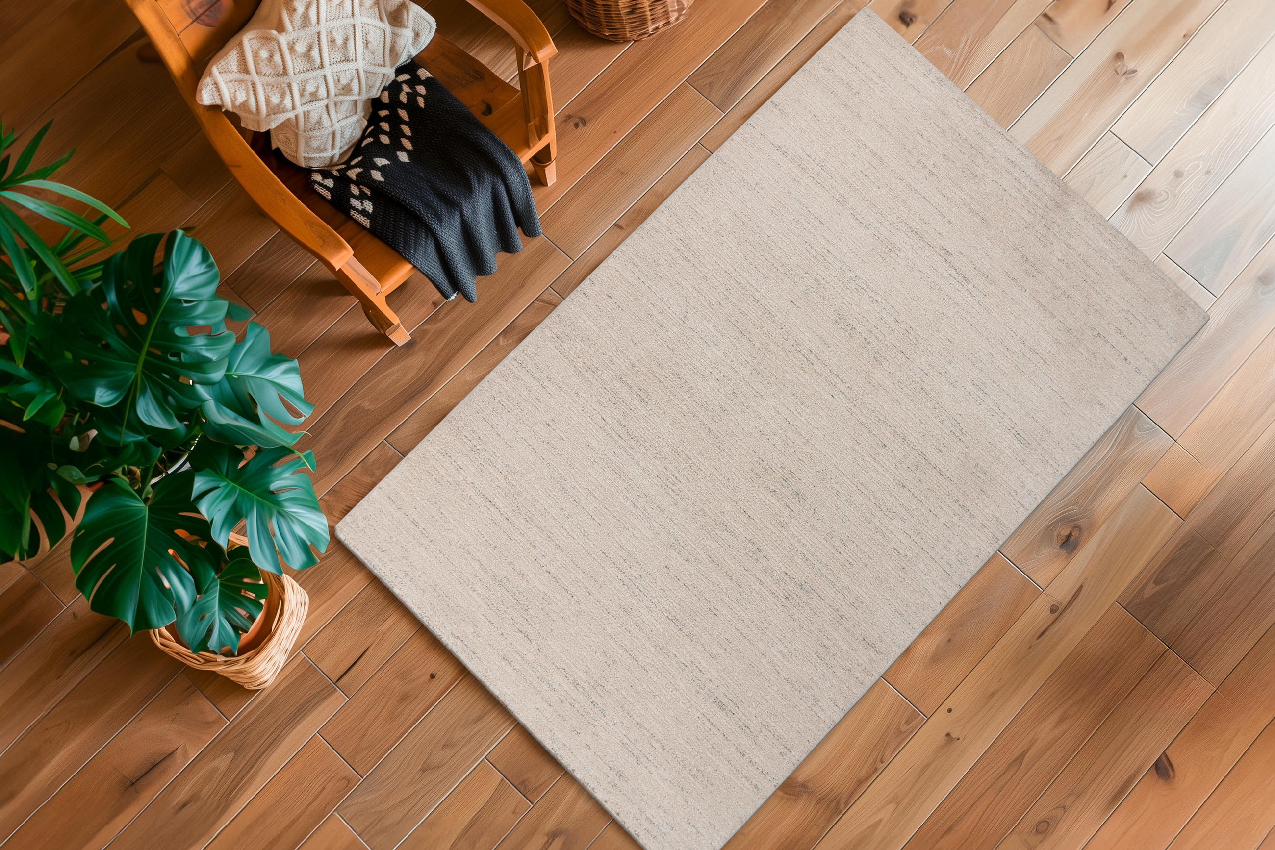 FLACHWEBETEPPICH 80/150 cm My Parma Creme  - Creme, KONVENTIONELL, Textil (80/150cm) - Obsession