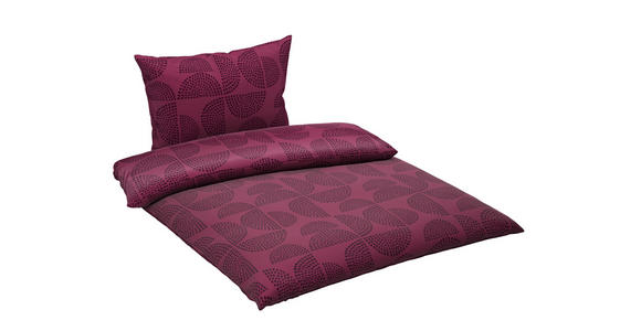 BETTWÄSCHE Satin 140/200 cm  - Bordeaux/Multicolor, KONVENTIONELL, Textil (140/200cm) - Novel