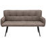 SITZBANK 160/88/60 cm in Braun, Schwarz - Schwarz/Braun, Design, Textil/Metall (160/88/60cm) - Hom`in SITZBANK 160/88/60 cm in Braun, Schwarz - Schwarz/Braun, Design, Textil/Metall (160/88/60cm) - Hom`in