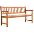 GARTENBANK Eukalyptusholz massiv - Naturfarben, Design, Holz (159/88/60cm) - Ambia Garden