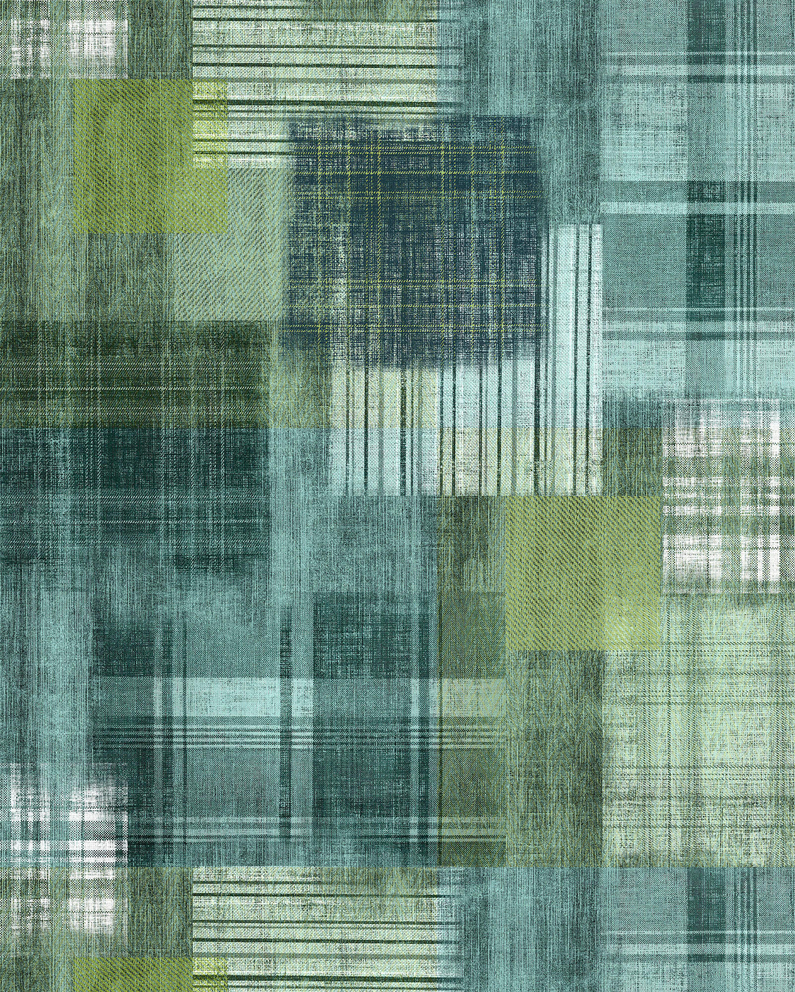 VLIESTAPETE  - Blau/Grün, Basics (200/250cm) - Xora