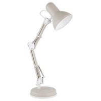 TISCHLEUCHTE FAMOUS 40/15/59 cm  - Sandfarben/Weiß, Design, Kunststoff/Metall (40/15/59cm) - Globo