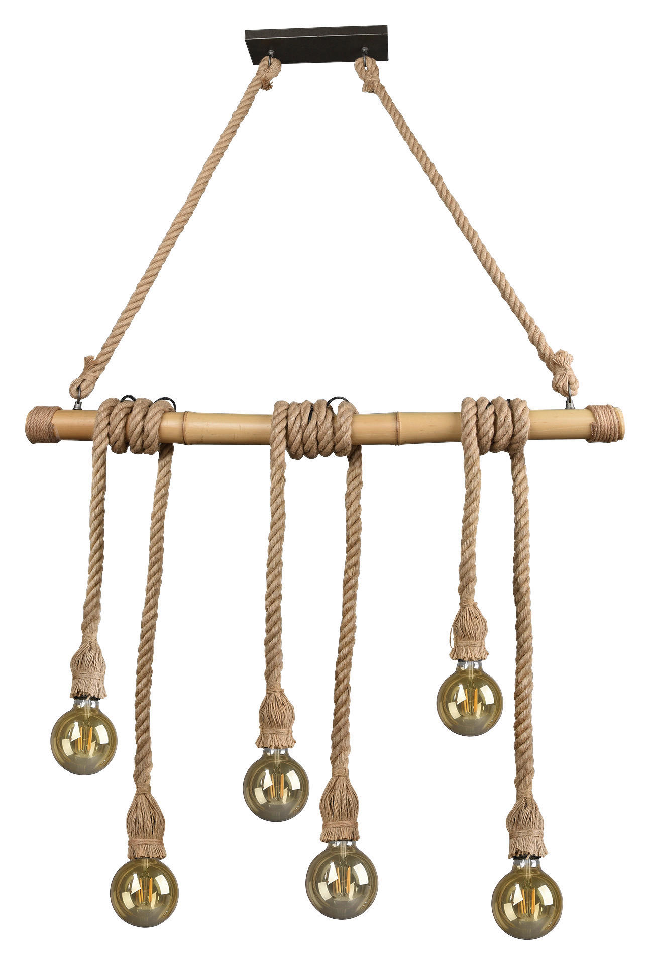 HÄNGELEUCHTE  100/150/10 cm   - Braun, Design, Holz (100/150/10cm) - P & B