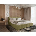 POLSTERBETT Lattenrost, Bettkasten Grün 140/200 cm  - Schwarz/Grün, KONVENTIONELL, Holz/Kunststoff (140/200cm) - Carryhome