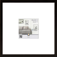 RÁM NA OBRAZY, 1 foto 30 cm x 30 cm - černá, Basics, plast (32/32/2,5cm)