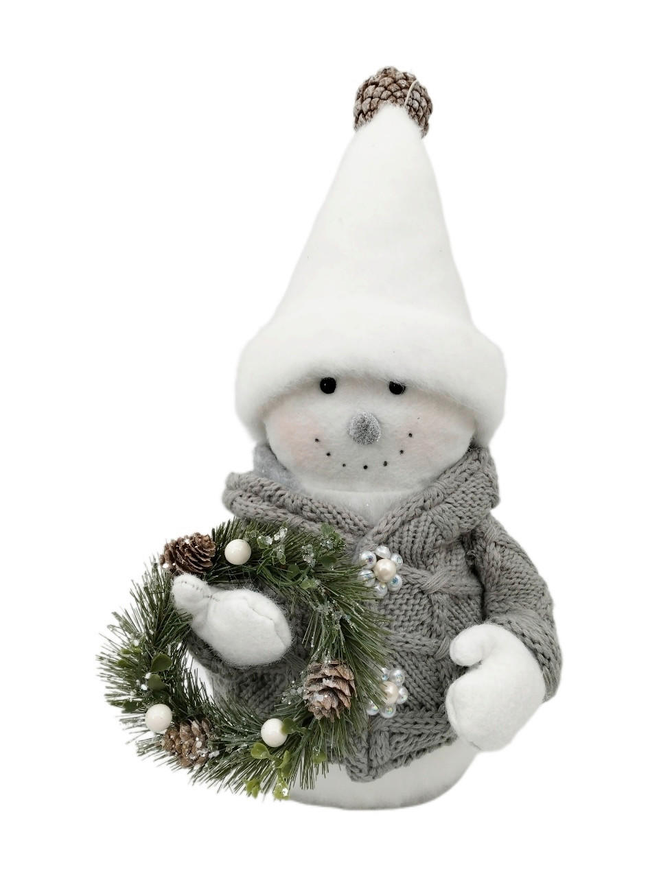 SCHNEEMANN - Multicolor, LIFESTYLE, Naturmaterialien/Kunststoff (19/33cm) - X-Mas