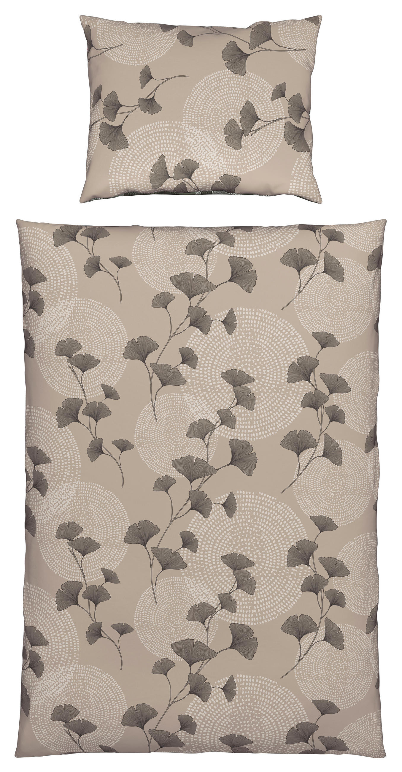 Bettwäsche 140x200 cm Kamila Renforce, Taupe